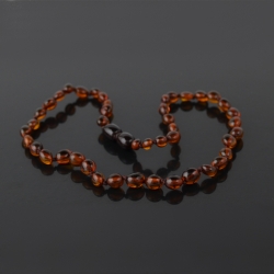 Teething necklace for babies new pop up clasp 33 cm